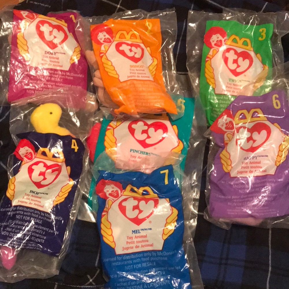 RARE 1998 McDonald’s Beanie Baby Plush Toys